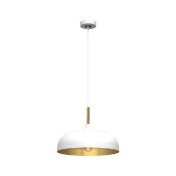 Csillár zsinóron LINCOLN 1xE27/60W/230V á. 35 cm fehér MLP8031 kép
