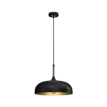 Csillár zsinóron LINCOLN 1xE27/60W/230V á. 35 cm fekete MLP8030 kép