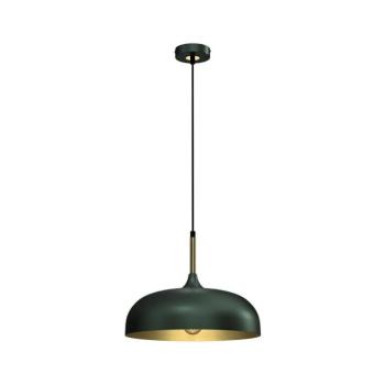 Csillár zsinóron LINCOLN 1xE27/60W/230V á. 35 cm zöld MLP8032 kép