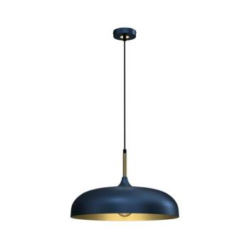 Csillár zsinóron LINCOLN 1xE27/60W/230V á. 45 cm kék MLP7901 kép
