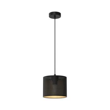 Csillár zsinóron LOFT SHADE 1xE27/60W/230V á. 18 cm fekete/arany 5250 kép