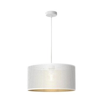 Csillár zsinóron LOFT SHADE 1xE27/60W/230V á. 40 cm fehér/arany 5266 kép