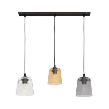 Csillár zsinóron LUCEA 3xE27/15W/230V W-L 8010/3 BK+MIX kép