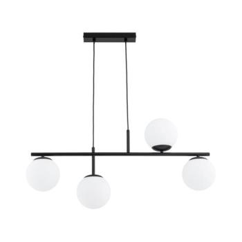 Csillár zsinóron LUNA 4xE14/10W/230V fekete 63349 kép