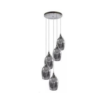 Csillár zsinóron MARINA 5xE27/60W/230V króm 35-60198 kép