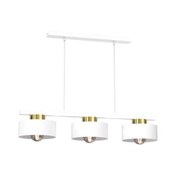 Csillár zsinóron MARTI 3xE27/15W/230V fehér/arany 9849 kép