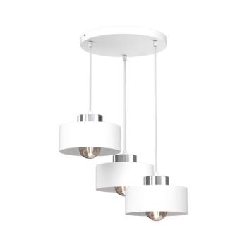 Csillár zsinóron MARTI 3xE27/15W/230V fehér/króm 9845 kép