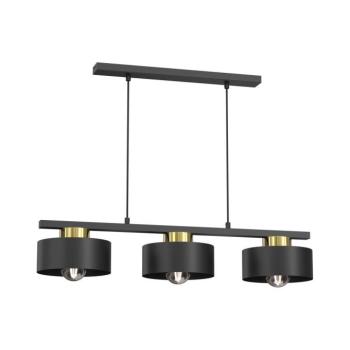 Csillár zsinóron MARTI 3xE27/15W/230V fekete/arany 9998 kép