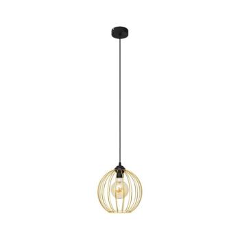 Csillár zsinóron MERCURE 1xE27/15W/230V arany/fekete W-KM 1388/1 BK-B GO MAT kép