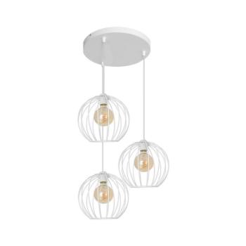 Csillár zsinóron MERCURE 3xE27/15W/230V fehér W-KD 1388/3 WT kép
