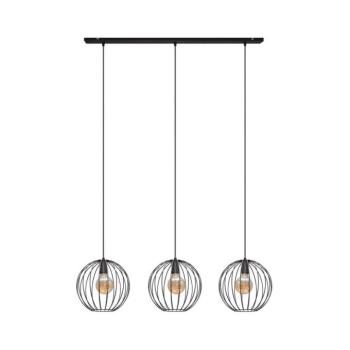 Csillár zsinóron MERCURE 3xE27/15W/230V fekete W-L 1388L/3 BK-B kép