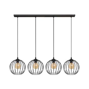 Csillár zsinóron MERCURE 4xE27/15W/230V fekete W-L 1388/4 BK-B kép