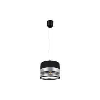 Csillár zsinóron MILO 1xE27/60W/230V ezüst/fekete 0343 kép