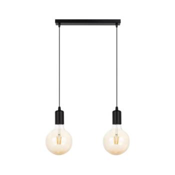 Csillár zsinóron MIROS 2xE27/60W/230V fekete 0047 kép