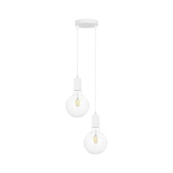 Csillár zsinóron MIROS 2xE27/60W/230V kerek fehér 0264 kép