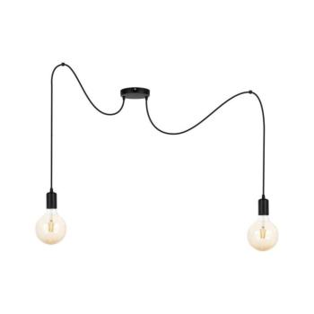 Csillár zsinóron MIROS 2xE27/60W/230V pók fekete 0061 kép