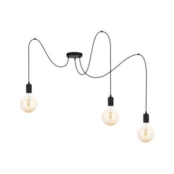 Csillár zsinóron MIROS 3xE27/60W/230V pók fekete 0062 kép