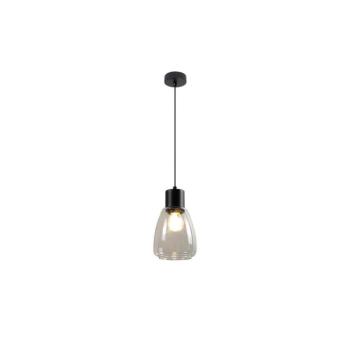 Csillár zsinóron MOLDO 1xE27/40W/230V fekete/átlátszó 31-35066 kép