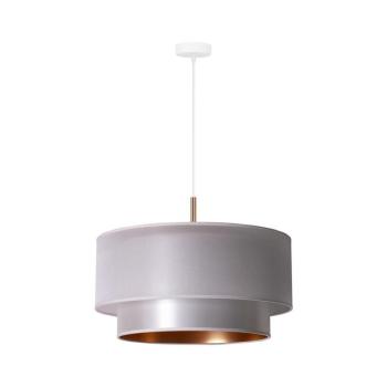 - Csillár zsinóron NANTES 1xE27/15W/230V á. 45 cm ezüst/réz 602549 kép