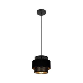 Csillár zsinóron NESS 1xE27/60W/230V fekete 0981 kép
