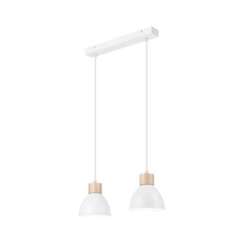Csillár zsinóron NICO 2xE27/60W/230V fehér LM-2.143 white kép