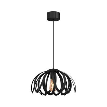 Csillár zsinóron ORCHID 1xE27/60W/230V fekete 4098 kép