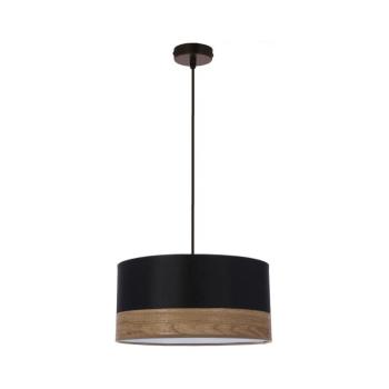 Csillár zsinóron PORTO 1xE27/60W/230V fekete/barna 31-17598
