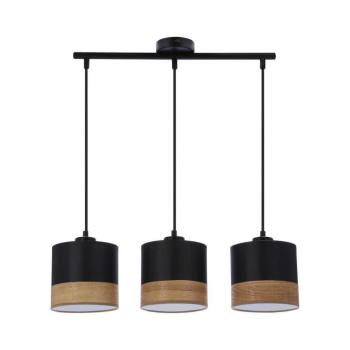 Csillár zsinóron PORTO 3xE27/60W/230V fekete/barna 33-17611 kép