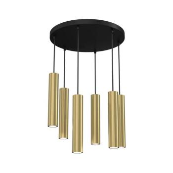 Csillár zsinóron RAITO 6xGU10/8W/230V sárgaréz 119