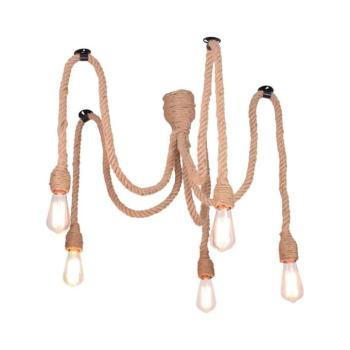 Csillár zsinóron ROPE CASA 5xE27/12W/230V pók 312921 kép