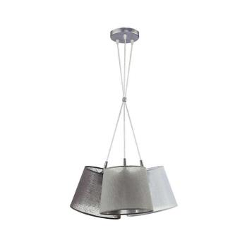 - Csillár zsinóron ROSSA 3xE27/40W/230V antracit/szürke 6400 kép