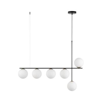Csillár zsinóron SILIA 6xG9/12W/230V fekete 33697 kép