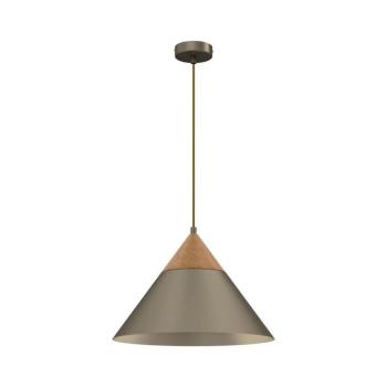 Csillár zsinóron SINGLE 1xE27/15W/230V réz/bükkfa 439 kép