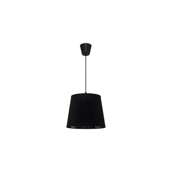 - Csillár zsinóron SOLO 1xE27/40W/230V átm. 24 cm fekete 7189 kép