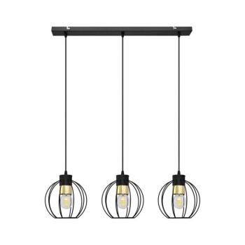 Csillár zsinóron STARLIGHT 3xE27/15W/230V fekete/arany W-L 1399/3 BK+GO kép