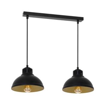 Csillár zsinóron SVEN 2xE27/15W/230V fekete/arany 9143 kép