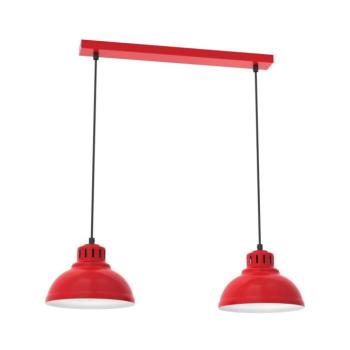 Csillár zsinóron SVEN 2xE27/15W/230V piros 9226 kép