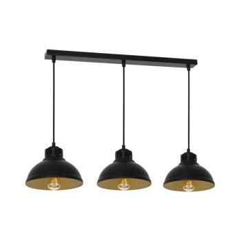 Csillár zsinóron SVEN 3xE27/15W/230V fekete/arany 9144 kép