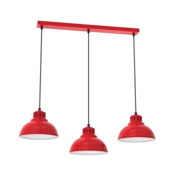 Csillár zsinóron SVEN 3xE27/15W/230V piros 9227 kép
