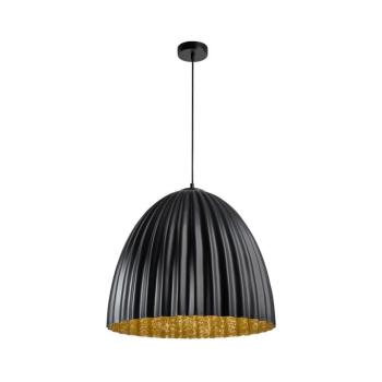 Csillár zsinóron T 1xE27/60W/230V átm. 70 cm fekete/arany 32027 kép