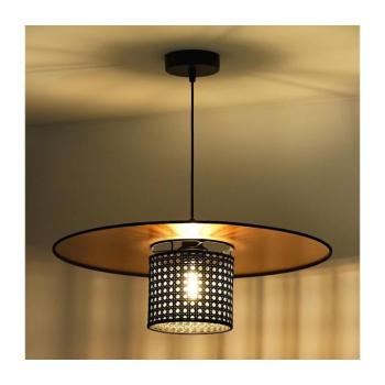 - Csillár zsinóron TOKYO RATTAN 1xE27/15W/230V átm. 50 cm arany/fekete 603201 kép