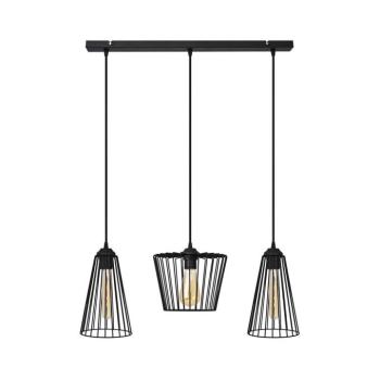 Csillár zsinóron TORRI 3xE27/15W/230V fekete W-L 1344/3 BK-B MIX kép