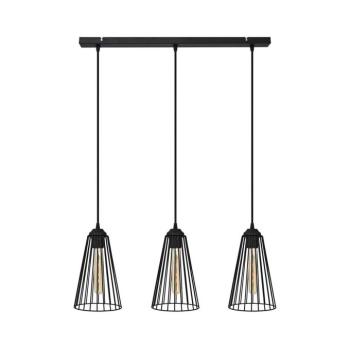 Csillár zsinóron TORRI 3xE27/15W/230V fekete W-L 1344/3 BK-B kép