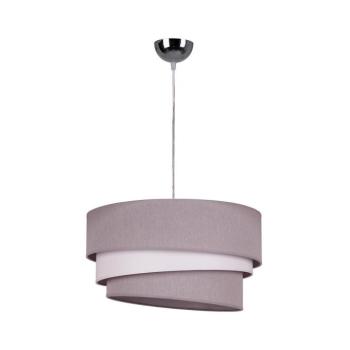 - Csillár zsinóron TRIO 1xE27/40W/230V átm. 45 cm szürke/fehér 8297 kép
