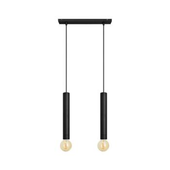 Csillár zsinóron TUBA 2xE27/15W/230V fekete W-L 1117/2 BK kép