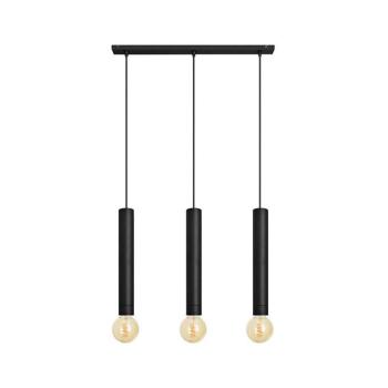 Csillár zsinóron TUBA 3xE27/15W/230V fekete W-L 1117/3 BK kép