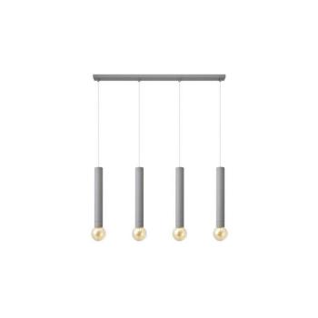 Csillár zsinóron TUBA 4xE27/15W/230V szürke W-L 1117/4 GR kép