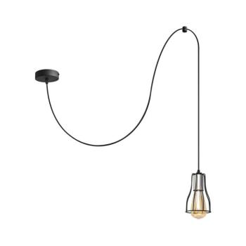Csillár zsinóron TUBE 1xE27/15W/230V fekete/króm W-KM 1924/1K BK+CH+BK kép