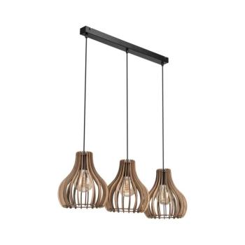 Csillár zsinóron TUCCI 3xE27/15W/230V tölgy/fekete LM-3.229/DĄB kép