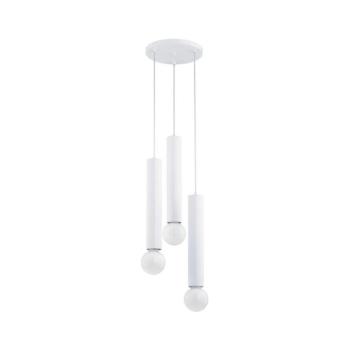 Csillár zsinóron TWISTER 3xE27/60W/230V á. 28 cm fehér 62274 kép